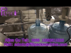 Máy chiết rót nước thùng 120BPH với đầu chiết cố định và toàn bộ đường ống SUS304