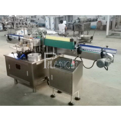Máy dán nhãn chai keo lạnh 3000BPH Hoàn toàn tự động Tròn thẳng Ngang nhà cung cấp