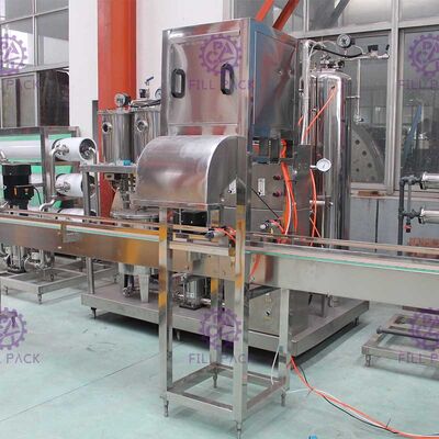 Máy chiết rót Gallon đơn khối 4 dòng hoàn toàn tự động 600BPH với van tràn nhà cung cấp