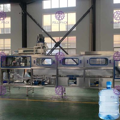 Nước uống Máy chiết rót 5 gallon với băng tải con lăn nhà cung cấp