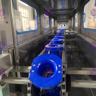 Dây chuyền chiết rót nước đóng chai tự động 5 gallon Thùng giặt Dây chuyền máy đóng nắp chiết rót nhà cung cấp