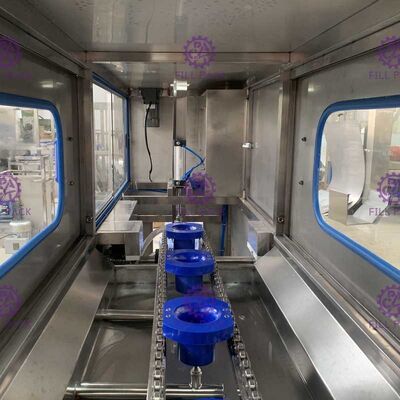 120bph PLC Sus304 Thiết bị đóng chai nước 5 Gallon nhà cung cấp