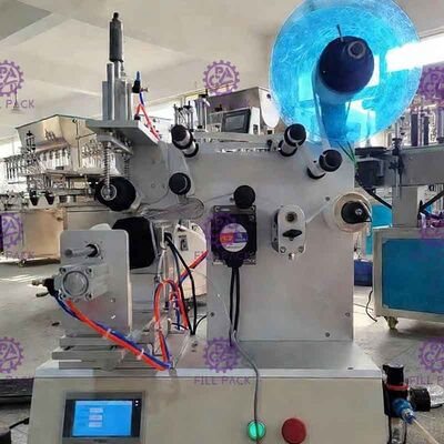 Thiết bị máy dán nhãn nhãn dán bán tự động Máy dán nhãn cho chai vuông 3 mặt hoặc chai tròn nhà cung cấp