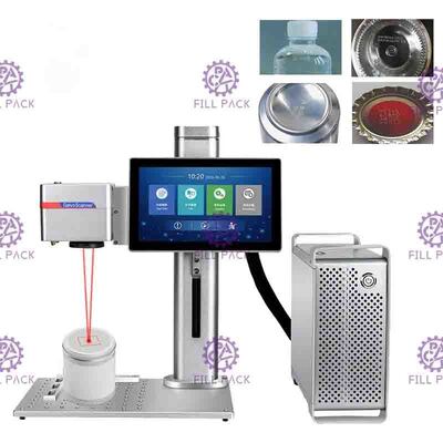 Máy in laser máy tính để bàn 20W để đánh dấu ngày và mã hàng loạt trên hộp và chai rượu vang nhà cung cấp