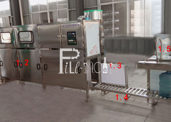 Máy chiết rót 200BPH 5 gallon với máy giặt khử mùi nhà cung cấp