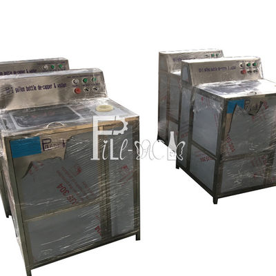 Máy rửa chai nhỏ bán tự động và chổi quét 200BPH có cửa sổ kiểm tra nhà cung cấp