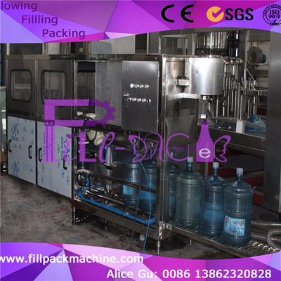 120bph PLC Sus304 Thiết bị đóng chai nước 5 Gallon nhà cung cấp