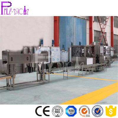 Máy chiết rót Gallon đơn khối 4 dòng hoàn toàn tự động 600BPH với van tràn nhà cung cấp