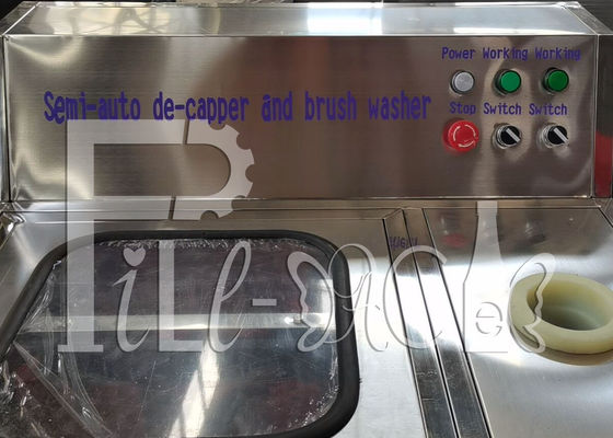 Máy rửa mặt Decapper chai Semiauto 250BPH 5 Gallon nhà cung cấp