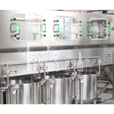Dây chuyền chiết rót đóng chai thùng nước khoáng Gallon tự động 600BPH nhà cung cấp