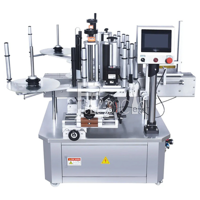 Tự động chai vuông phẳng Máy dán nhãn chai có hình dạng đặc biệt Keo dán hai mặt Thiết bị máy dán nhãn