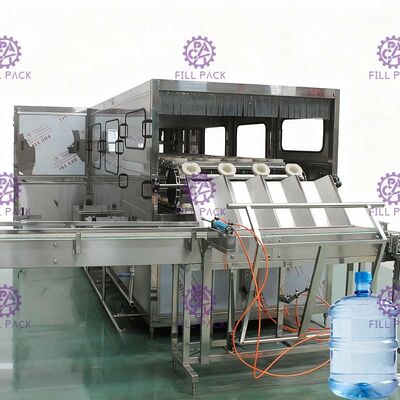 Máy làm đầy thùng nước tinh khiết 5 gallon Chai 600BPH / 900BPH Dây chuyền sản xuất nước