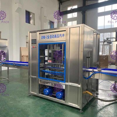 Nước uống Máy chiết rót 5 gallon với băng tải con lăn