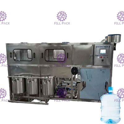 Máy chiết rót nước 300bph 18,9l 5 Gallon Điều khiển Plc tự động