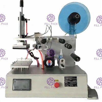 Thiết bị dán nhãn chai phẳng hình vuông bán tự động Lọ một mặt hoặc hai mặt Thiết bị máy dán nhãn nhãn dán